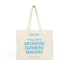 Blue tote bag