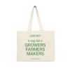 Green tote bag