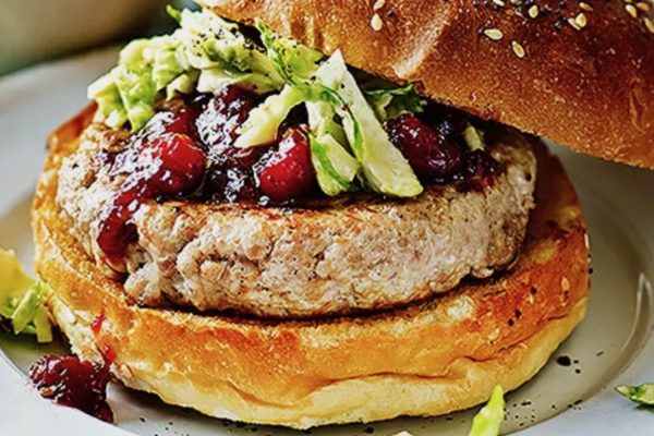 Recipe: Turkey Burgers with Stuffing Middle