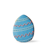 Blue decorated iced easter biscuit