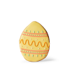 Yellow decorated iced easter biscuit