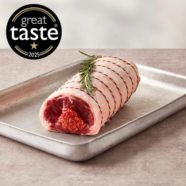 Merguez​ Stuffed Saddle of Lamb
