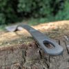 Close up of Thorn Wood Forge bbq spatula handle
