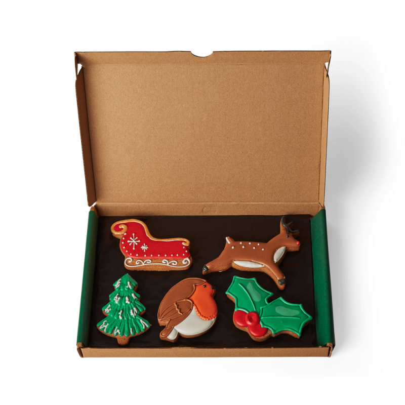 Christmas Iced Biscuit Box