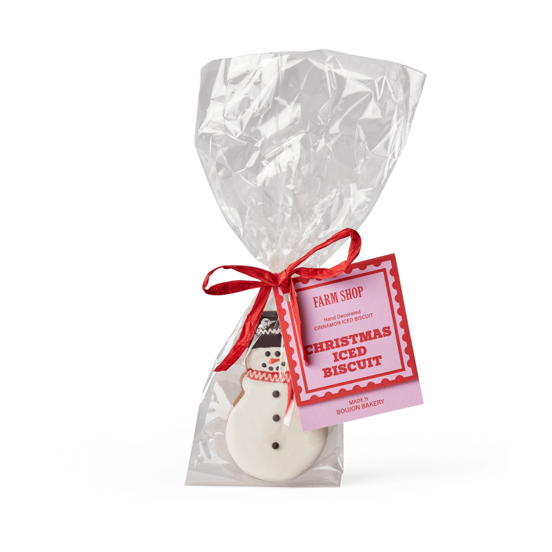 Snowman Iced Biscuit