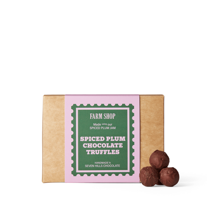 Spiced Plum Chocolate Truffles