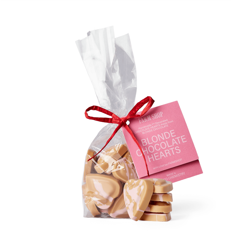 Blonde Chocolate Hearts