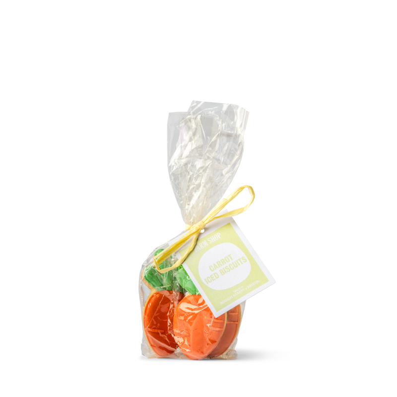 Carrot Bunch Iced Biscuits